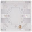 Selectric Smooth 1 Gang 16mm Surface Pattress Box with Earth