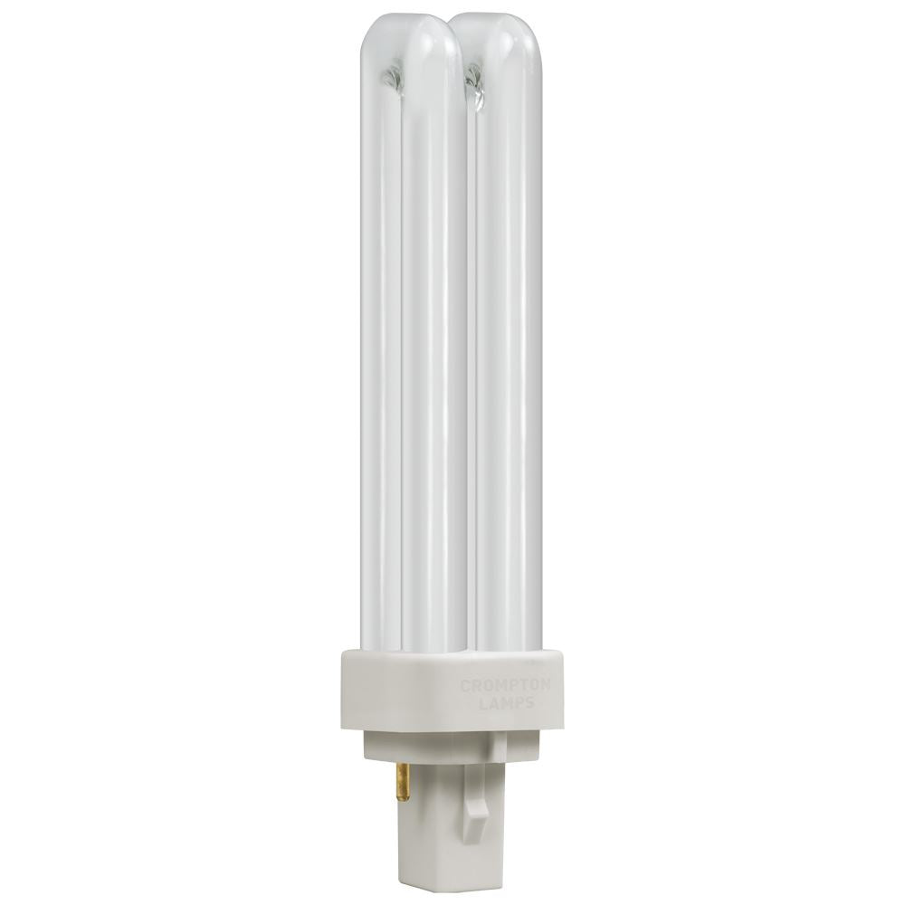 Crompton CLD13SWW - CFL Double Turn D Type  13W  3000K  G24d-1 2-Pin