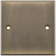 Selectric 5M Antique Brass 1 Gang Blank Plate