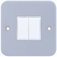 Selectric Metal Clad 2 Gang 10A 2 Way Switch