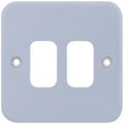 Selectric Metal Clad GRID360 2 Gang Faceplate