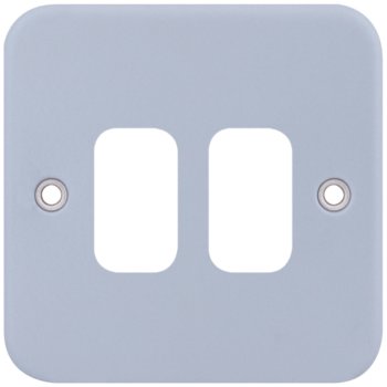 Selectric Metal Clad GRID360 2 Gang Faceplate
