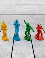 Set of 4 Classic Toy Soldier Coloured Figures - CRT35