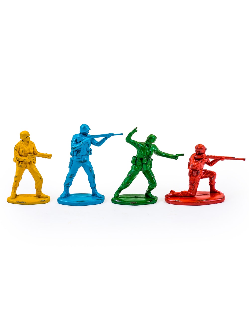 Set of 4 Classic Toy Soldier Coloured Figures - CRT35