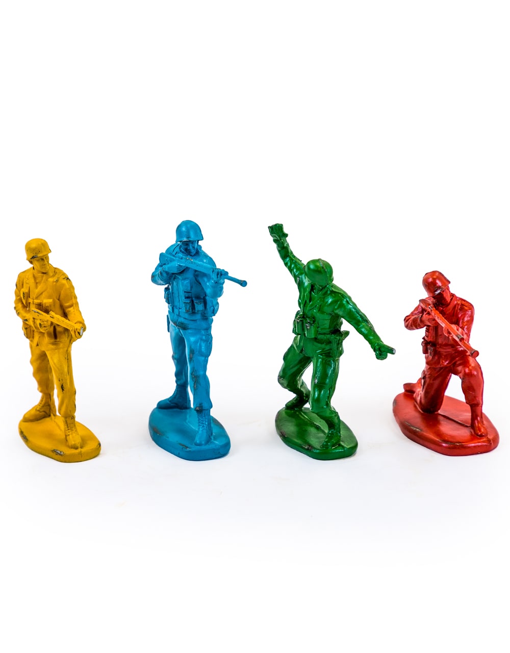 Set of 4 Classic Toy Soldier Coloured Figures - CRT35