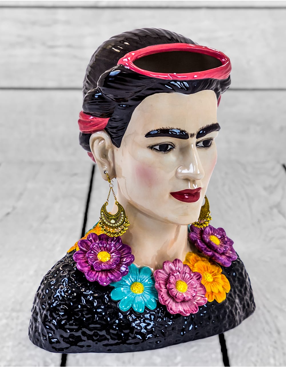 Ceramic Mexicana Bust Vase - CRT41