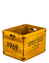 Set of 2 Antiqued Wooden "Abbey Road" LP Record Storage Boxes - FC33