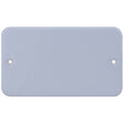 Selectric Metal Clad 2 Gang Blank Plate with Back Box