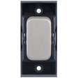 Selectric GRID360 Satin Chrome 10A 2 Way Switch Module with Black Insert