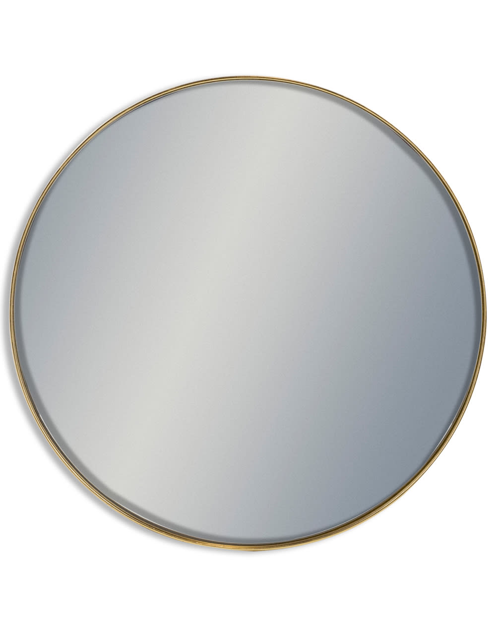 Giant Round Gold Framed Arden Wall Mirror - M396