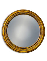 Antiqued Gold Thin Framed Medium Convex Mirror - MK30