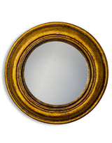 Antiqued Gold Rounded Framed Small Convex Mirror - MK32