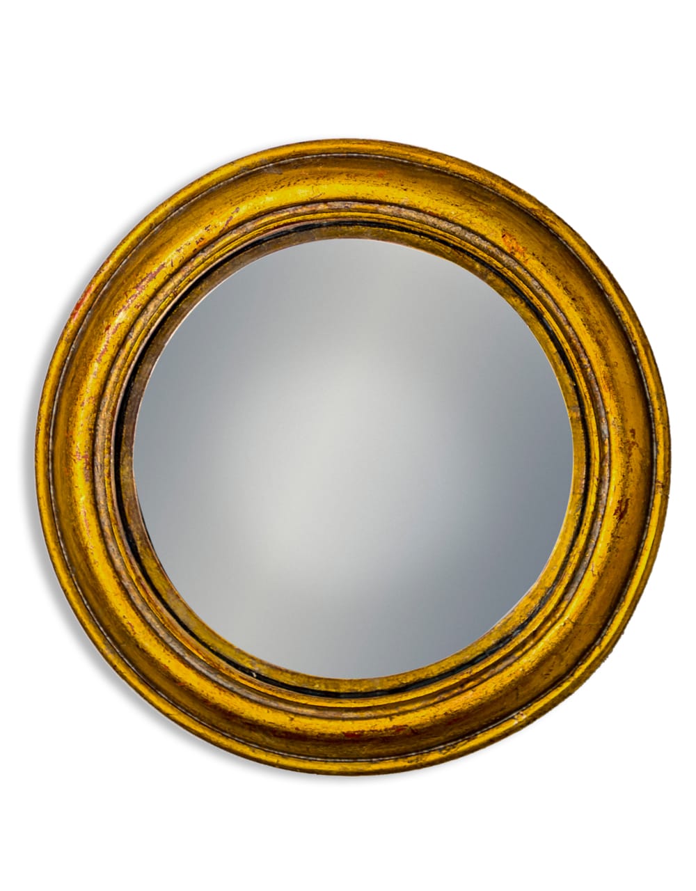 Antiqued Gold Rounded Framed Medium Convex Mirror - MK33