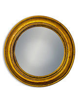 Antiqued Gold Rounded Framed Medium Convex Mirror - MK33