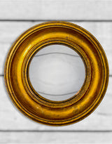 Antiqued Gold Deep Framed Medium Convex Mirror - MK37