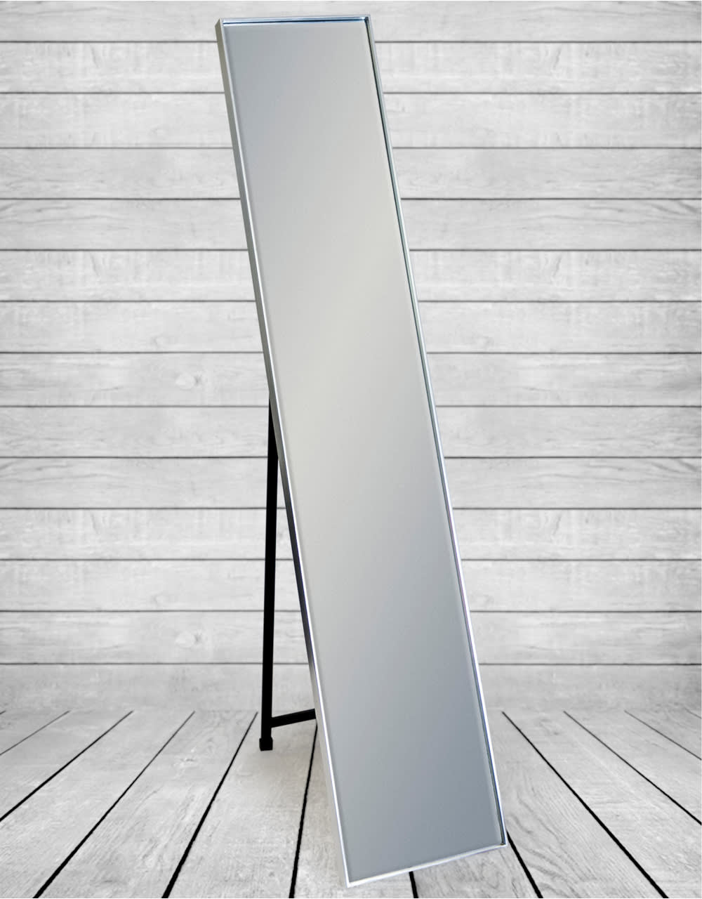 Silver Framed Arden Rectangular Cheval Dressing Mirror - M399