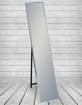 Silver Framed Arden Rectangular Cheval Dressing Mirror - M399