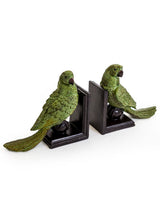 Pair of Green Parrot on Ball Bookends - RM69