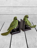Pair of Green Parrot on Ball Bookends - RM69