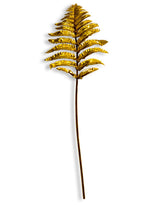 Metallic Gold Small Single Fern Leaf (to be bought in qtys of 12) - RLD12