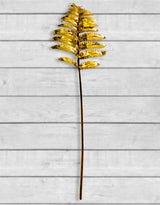 Metallic Gold Large Single Fern Leaf (to be bought in qtys of 12) - RLD13
