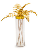 Metallic Gold Large Single Fern Leaf (to be bought in qtys of 12) - RLD13
