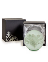Large White Flower Glass Ball Paperweight with Gift Box - GW109