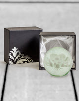 White Flower Glass Ball Paperweight with Gift Box - GW110