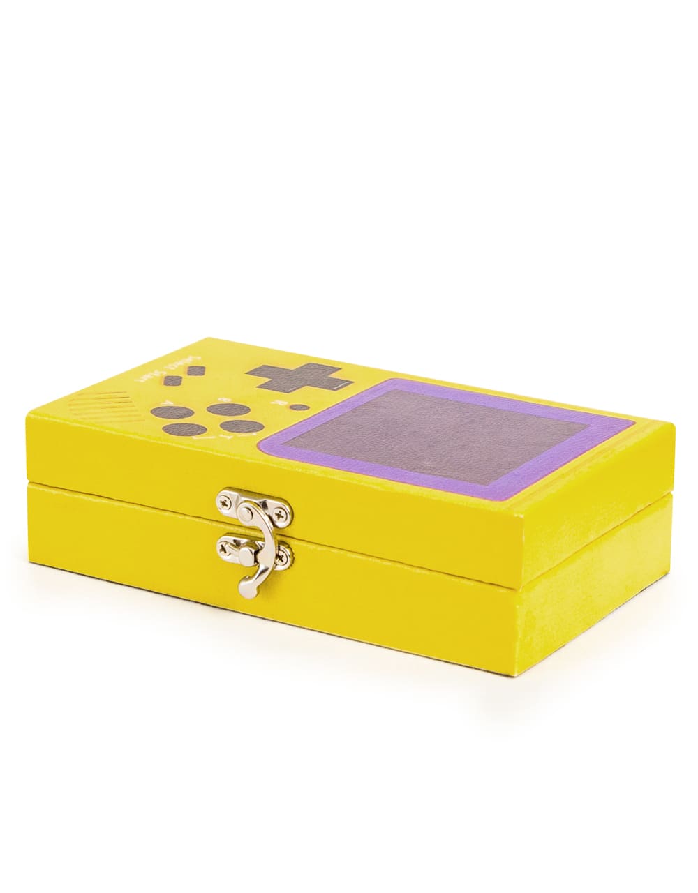 Yellow Retro Handheld Games Console Storage Box - KRB11