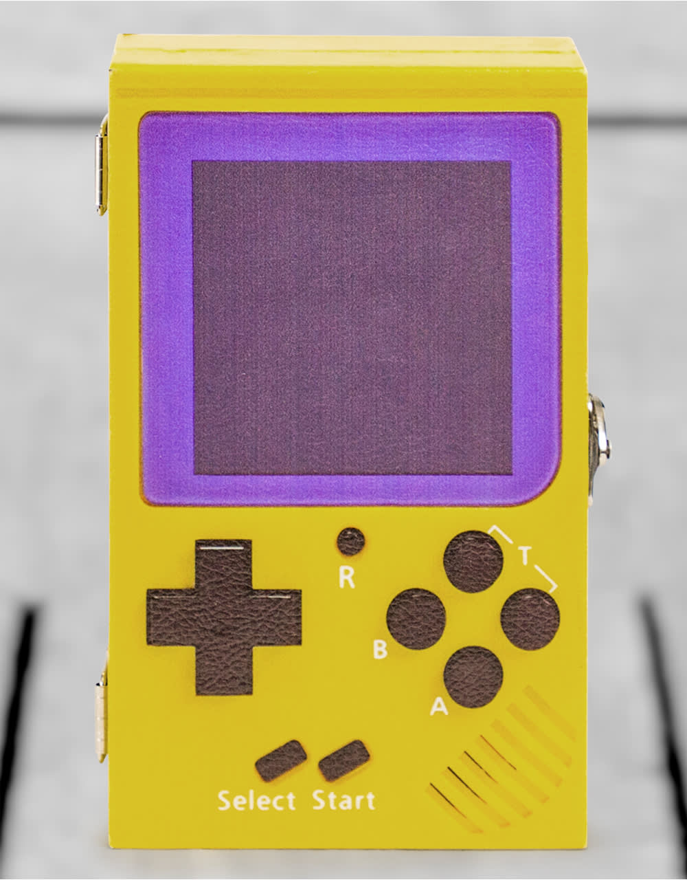 Yellow Retro Handheld Games Console Storage Box - KRB11