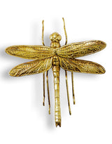 Small Antique Gold Dragonfly Wall Figure - TPR45