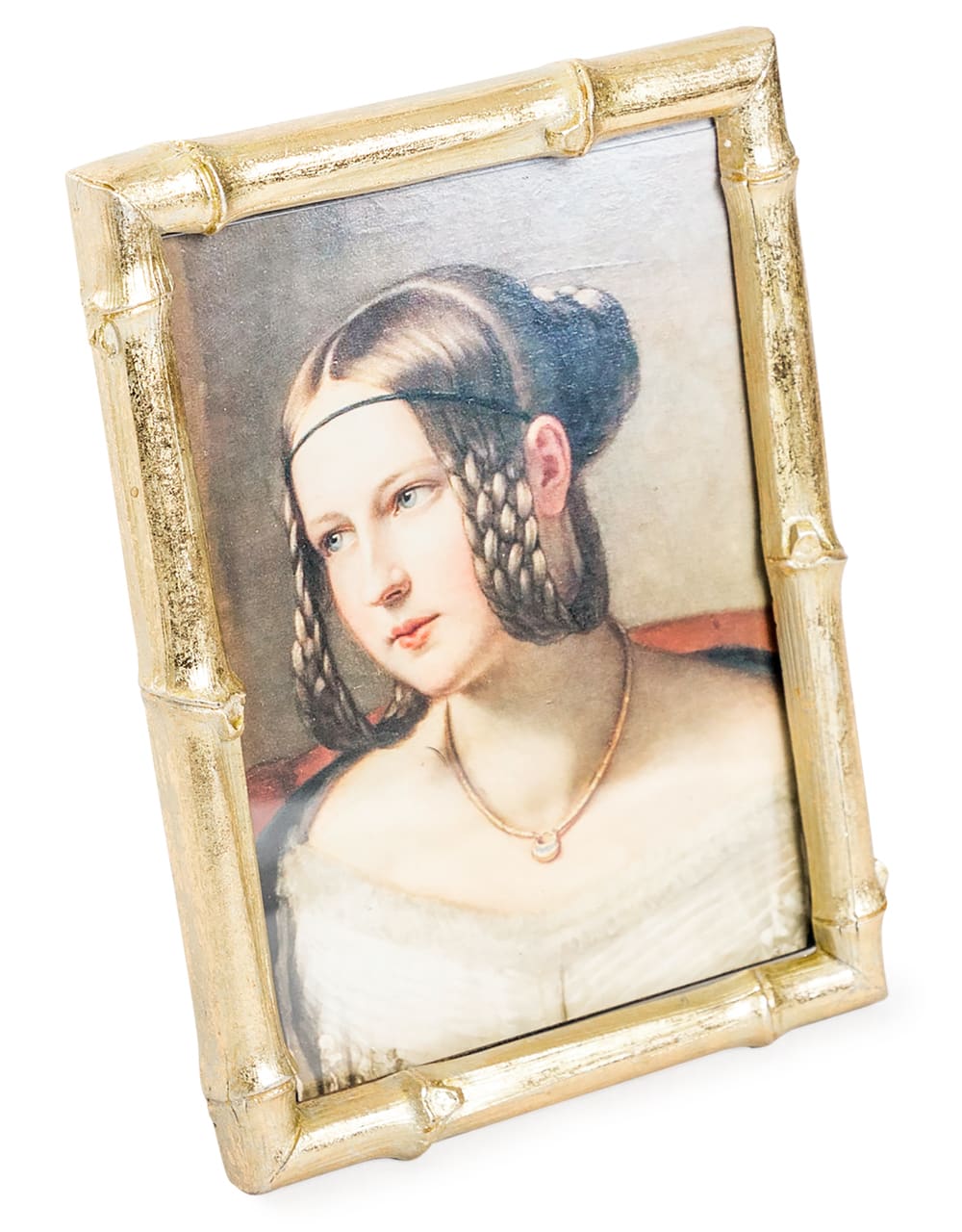 Antique Gold 5x7" Bamboo Photo Frame - TPR47