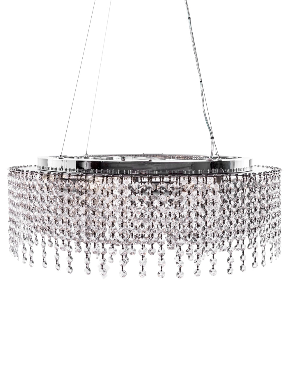 Large Round Crystal Waterfall Chandelier - CH287
