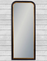 Black with Gold Beaded Dressing Mirror - M403