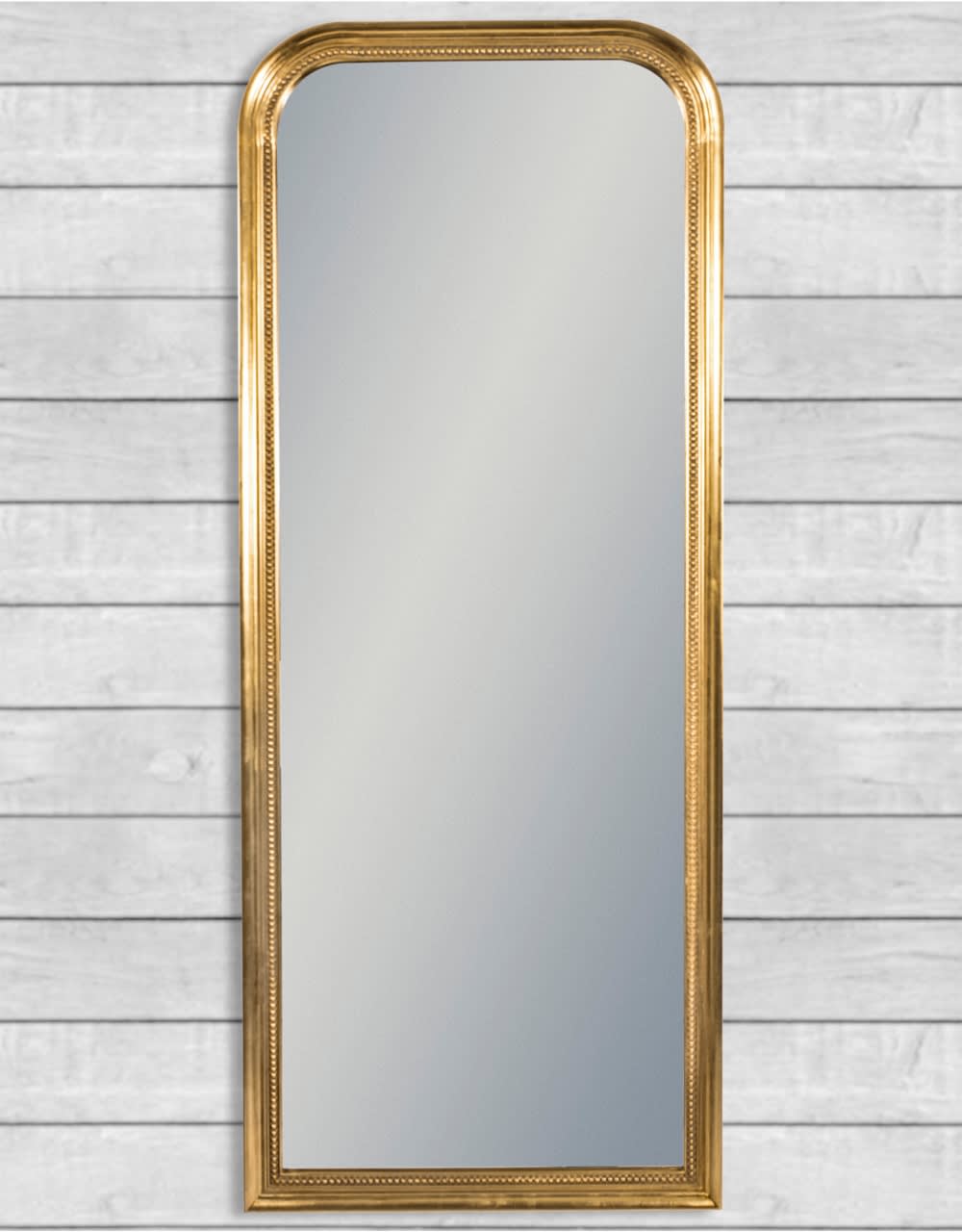 Antique Gold Beaded Dressing Mirror - M404