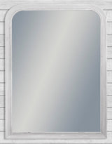 French Grey Beaded Portrait Wall Mirror - M406