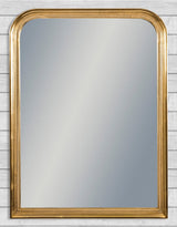 Antique Gold Beaded Portrait Wall Mirror - M408