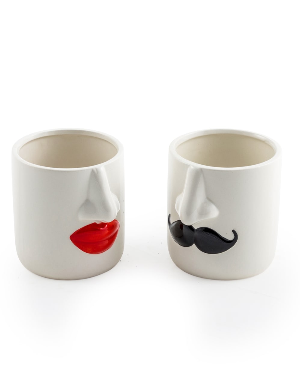 Mr & Mrs Set of 2 White Ceramic Pots - MCP14
