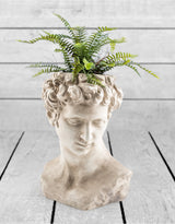 Stone Effect David Bust Flower Pot - CRT51