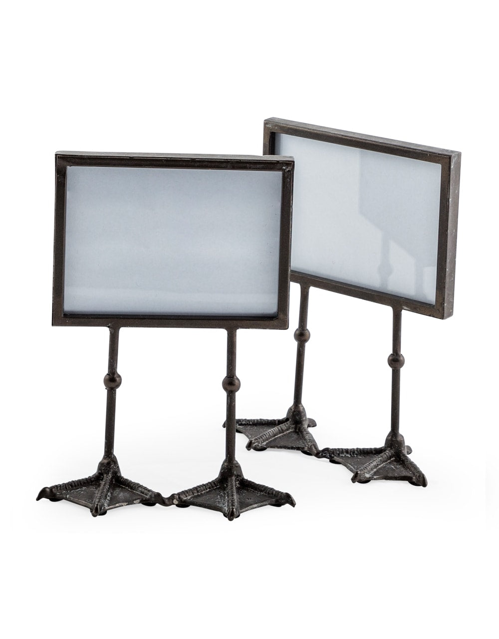 Pair of Antique Black 5x7" Duck Feet Landscape Photo Frames - HKL50