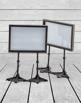 Pair of Antique Black 5x7" Duck Feet Landscape Photo Frames - HKL50