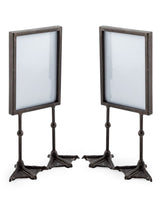 Pair of Antique Black 5x7" Duck Feet Portrait Photo Frames - HKL51