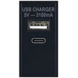 Selectric Black USB Type A & USB Type C (3.1A) Module