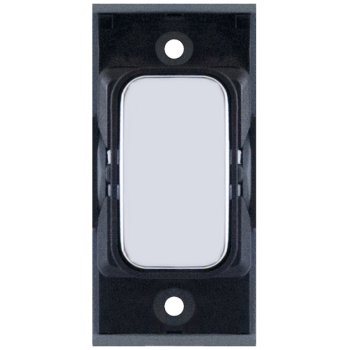 Selectric GRID360 Polished Chrome Blank Module with Black Insert