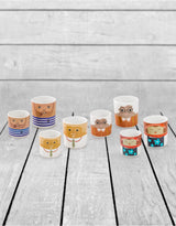 Set of 8 (4 Small, 4 Large) Ceramic People Pots - MCP21