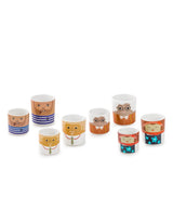 Set of 8 (4 Small, 4 Large) Ceramic People Pots - MCP21