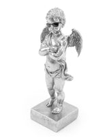 Silver "Too Cool" Cherub Figure on Base - CRT61