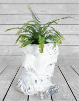 Tall Rustic Stone Effect Classical Face Planter(50% off, MOQ 4pcs) - TMP15