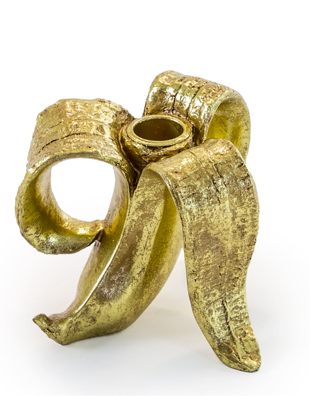 Peeled Antique Gold Glam Banana Candle Holder - CRT56