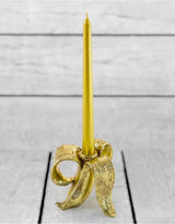 Peeled Antique Gold Glam Banana Candle Holder - CRT56